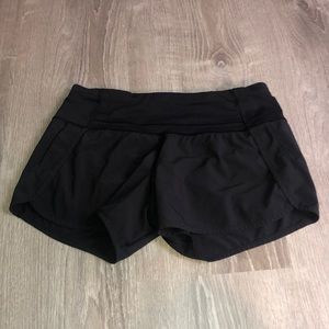 Black classic lululemon shorts